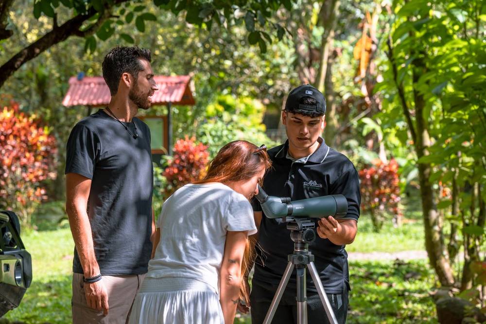 Guided wildlife spotting at Bamboo River Lodge